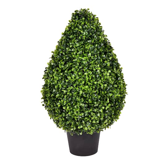 2Ft Potted Boxwood Teardrop Shaped Bush By Vickerman in Green | 2 ft | Michaels®